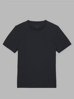 Bio-Baumwoll T-Shirt Bolt schwarz uni