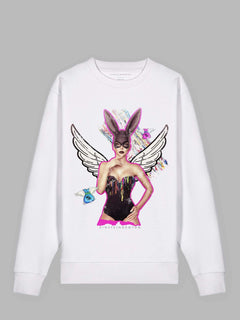 Cartoon Angel Bio-Baumwoll Sweatshirt Boston