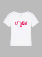 Cat Mom Pinky Bio-Baumwoll T-Shirt Mary