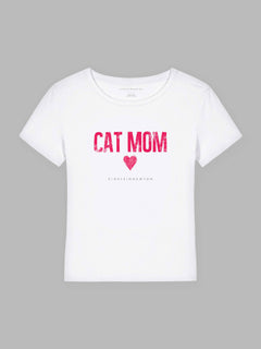 Cat Mom Pinky Bio-Baumwoll T-Shirt Mary