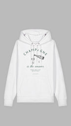 Champagne Glas Bio-Baumwoll Hoodie Miami