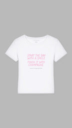 Champagne Smile Bio-Baumwoll T-Shirt-Mary