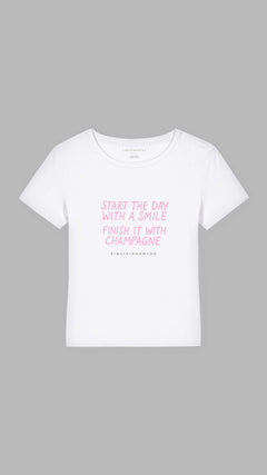 Champagne Smile Bio-Baumwoll T-Shirt-Mary