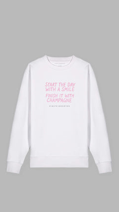 Champagne Smile Bio-Baumwoll Sweatshirt Madison
