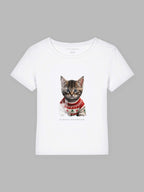Christmas Cat Bio-Baumwoll T-Shirt Mary