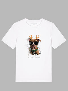 Christmas Pitbull Bio-Baumwoll T-Shirt Bolt