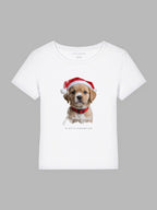 Christmas Retriever Bio-Baumwoll T-Shirt Mary