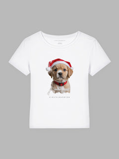Christmas Retriever Bio-Baumwoll T-Shirt Mary
