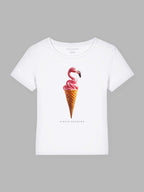 Flamingo Ice Organic Cotton T-Shirt Mary