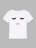 Lashes organic cotton t-shirt Mary