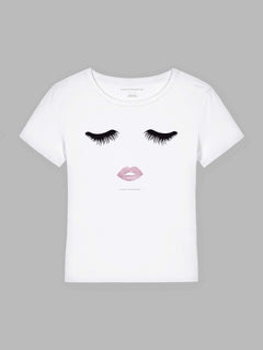 Lashes organic cotton t-shirt Mary