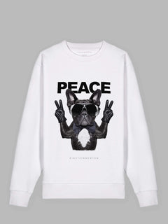 Frenchie Peace Bio-Baumwoll Sweatshirt Madison
