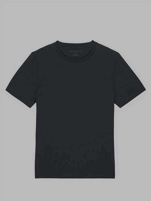 Bio-Baumwoll T-Shirt Bolt schwarz uni