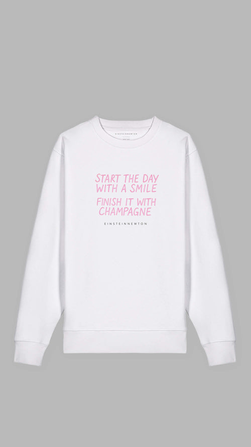 Champagne Smile Bio-Baumwoll Sweatshirt Madison