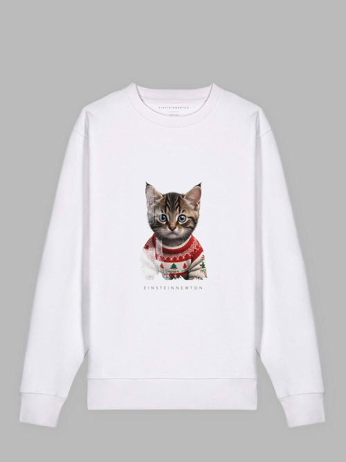 Christmas Cat Bio-Baumwoll Sweatshirt Madison