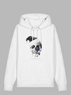 Christmas Skull Organic Cotton Hoodie Brooklyn