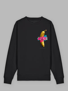Miami Art Bio-Baumwoll Sweatshirt Boston black