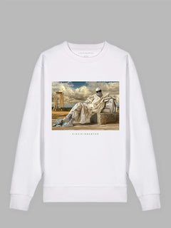 Beach Flamingo organic cotton sweatshirt Boston