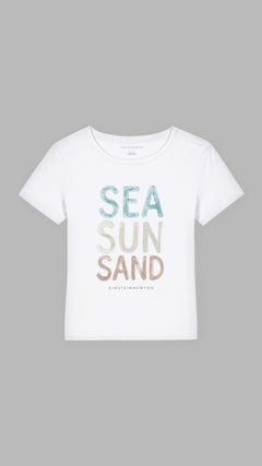 Sea Sand Bio-Baumwoll T-Shirt-Mary