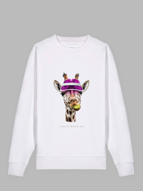 Tennis Giraffe Organic Cotton Sweatshirt Madison